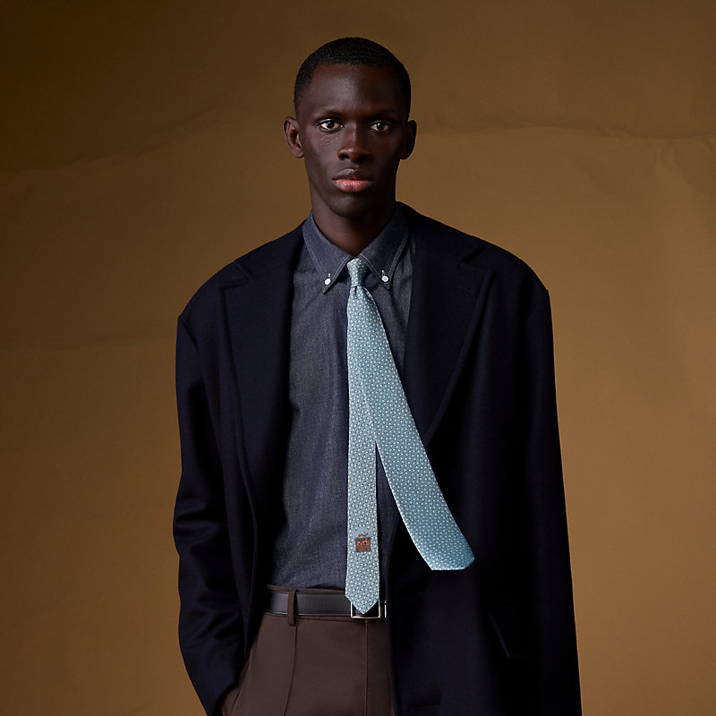 Mors Vibrants tie - Brown | Hermès Netherlands